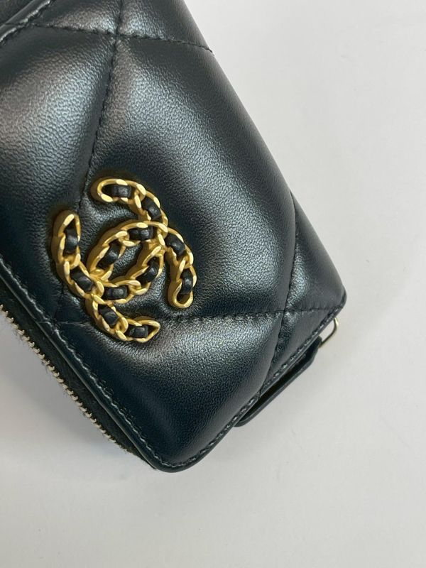 【95成新】CHANEL 24C 19拉鍊零錢卡包 