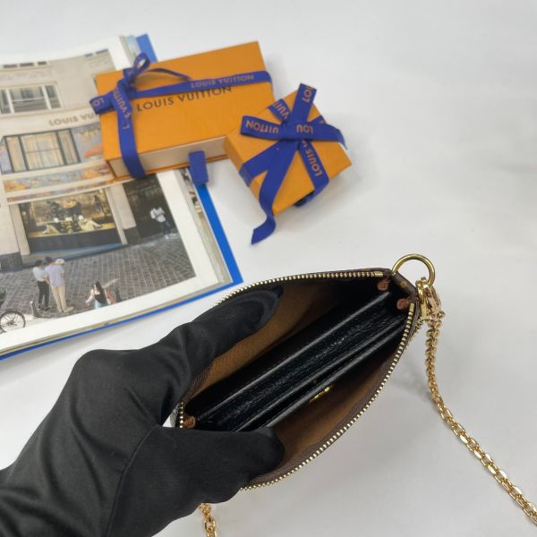 【12期0利率】LV MINI麻將包【95成新】 