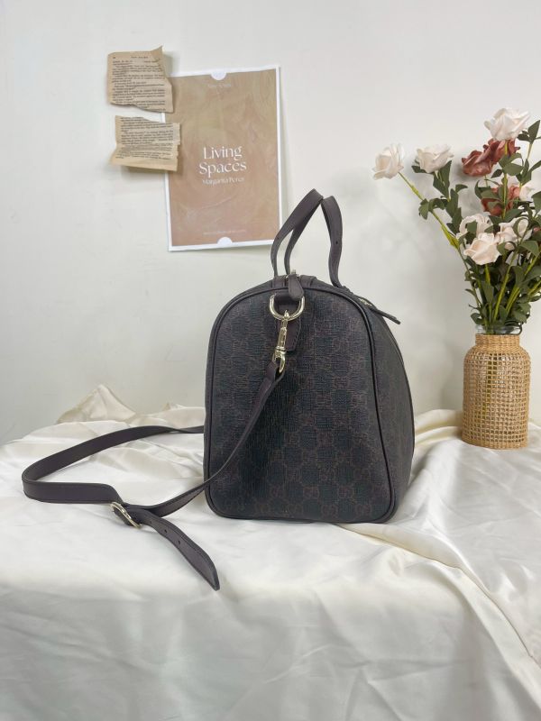【分期0利率】GUCCI 老款滿版雙G帆布波士頓包【9成新】 
