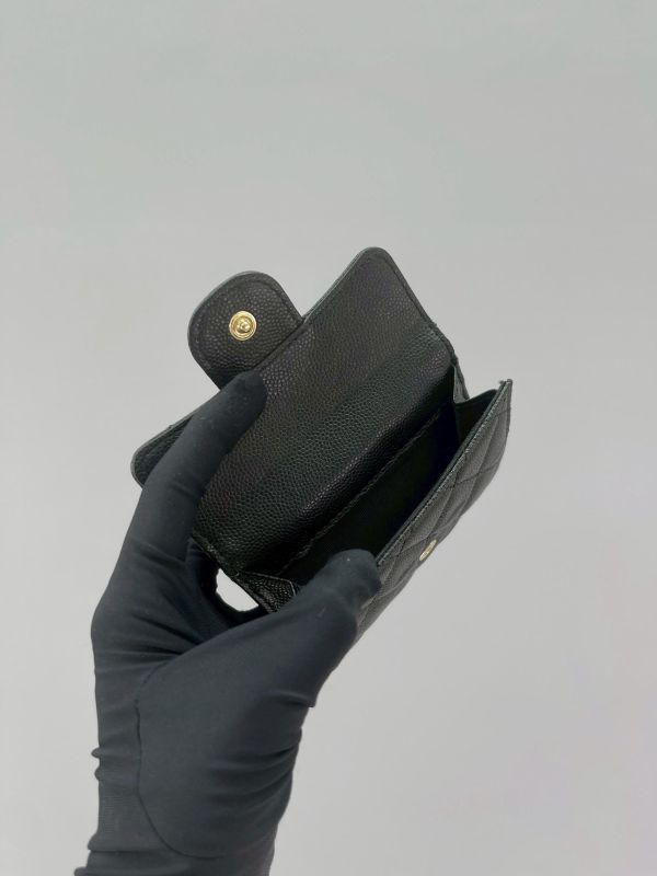 【85成新】CHANEL  COCO迷你雙層三折短夾 