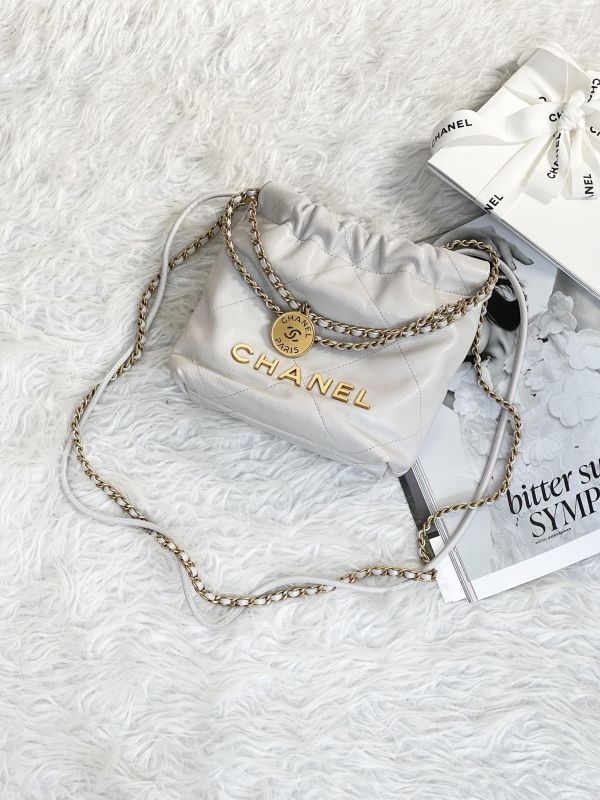 【95成新】CHANEL 22 迷你束口包 