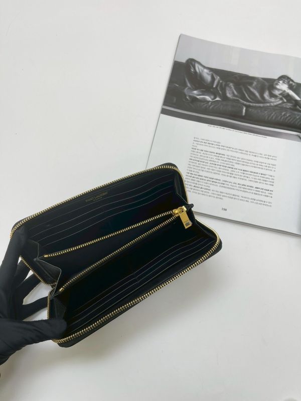 【未使用閒置品】YSL 拉鍊長夾 
