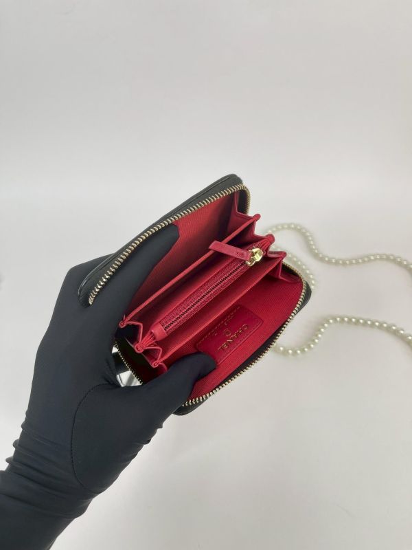 【95成新】CHANEL 24C 19拉鍊零錢卡包 