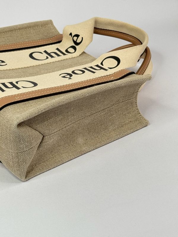 【分期0利率】CHLOE WOODY SMALL 奶茶色【9成新】 