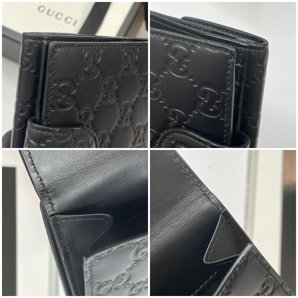 【12期0利率】GUCCI Signature 前後折短夾【85成新】 