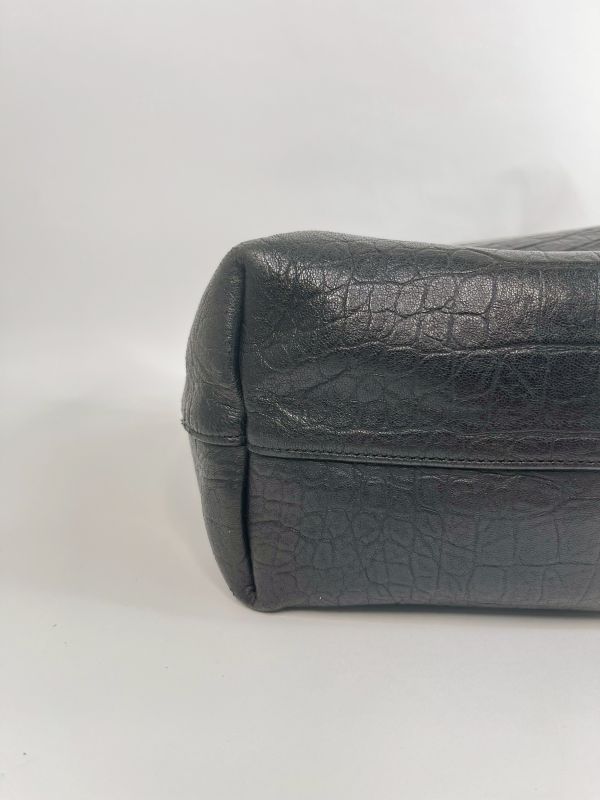 【分期0利率】YSL 鱷魚壓紋托特子母包【9成新】 