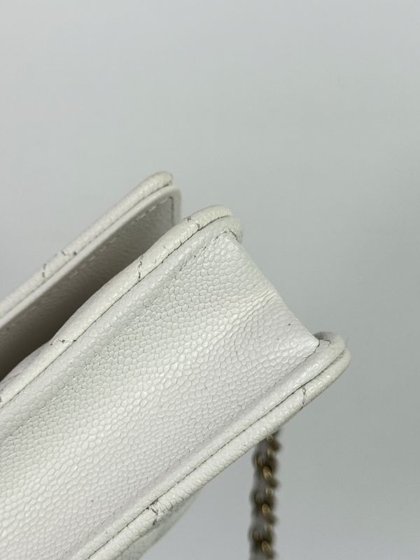 【分期0利率】CHANEL 魚子醬 WOC 白淡金 【95成新】 