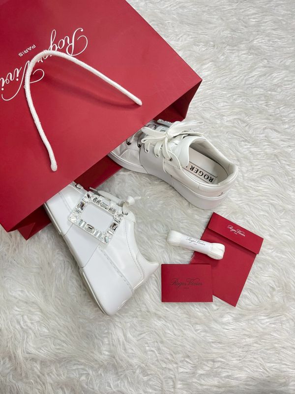 【分期0利率】Roger Vivier Viv' Skate 皮革運動鞋 37號【95成新】 