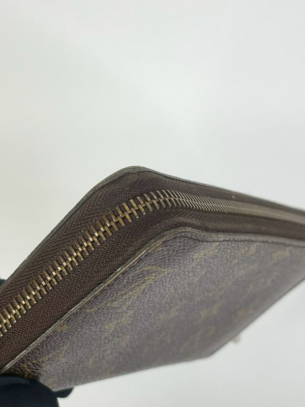 【85成新】LV ZIPPY Monmgram拉鏈長夾 紫紅色 