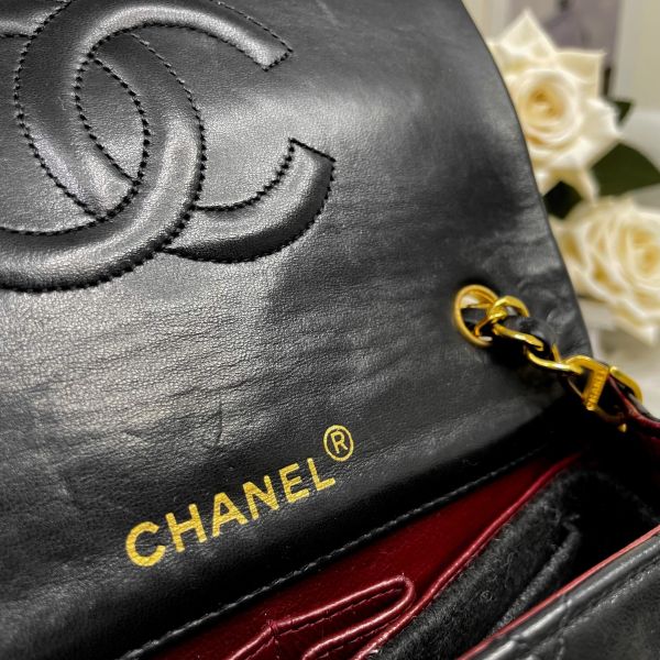 【12期0利率】Chanel VTG  Mini 書包釦口蓋包 19cm【9成新】 