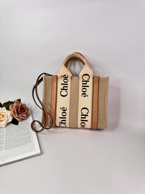 【分期0利率】CHLOE WOODY SMALL 奶茶色【9成新】 