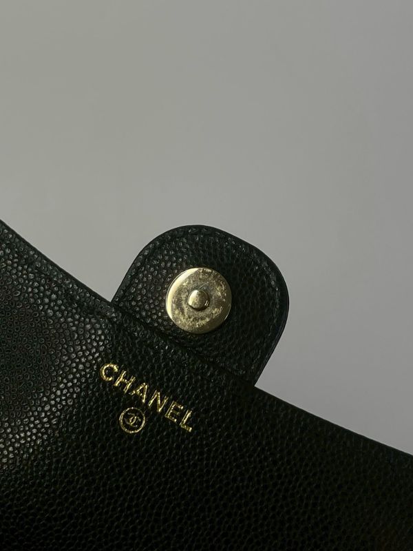 【95成新】CHANEL荔枝牛皮二合一WOC手機包 