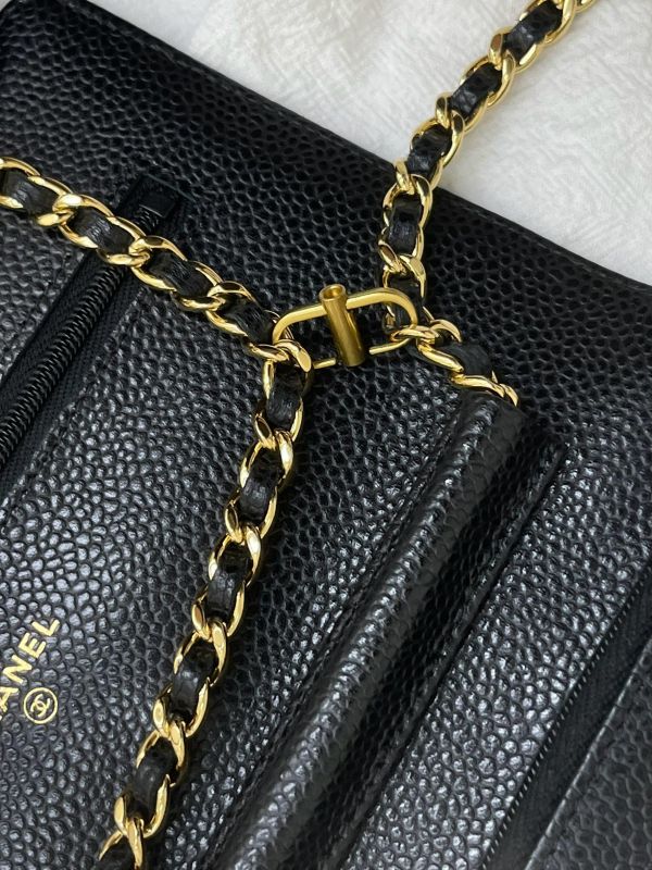 【9成新】CHANEL  磁吸扣荔枝牛皮WOC 