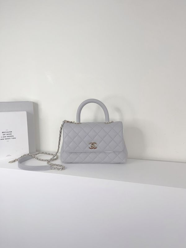 【分期0利率】CHANEL荔枝牛皮coco handle small  【未使用閒置品】 