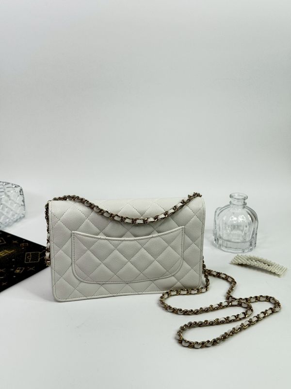 【分期0利率】CHANEL 魚子醬 WOC 白淡金 【95成新】 