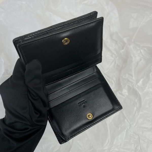 【12期0利率】GUCCI Marmont 愛心兩摺拉鍊零錢袋短夾【85成新】 