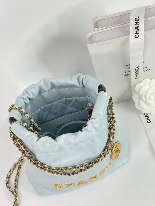 【95成新】CHANEL 22 迷你束口包 