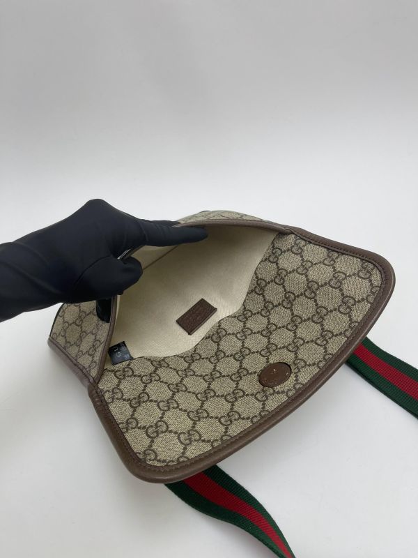 【95成新】GUCCI Supreme虎頭胸包 