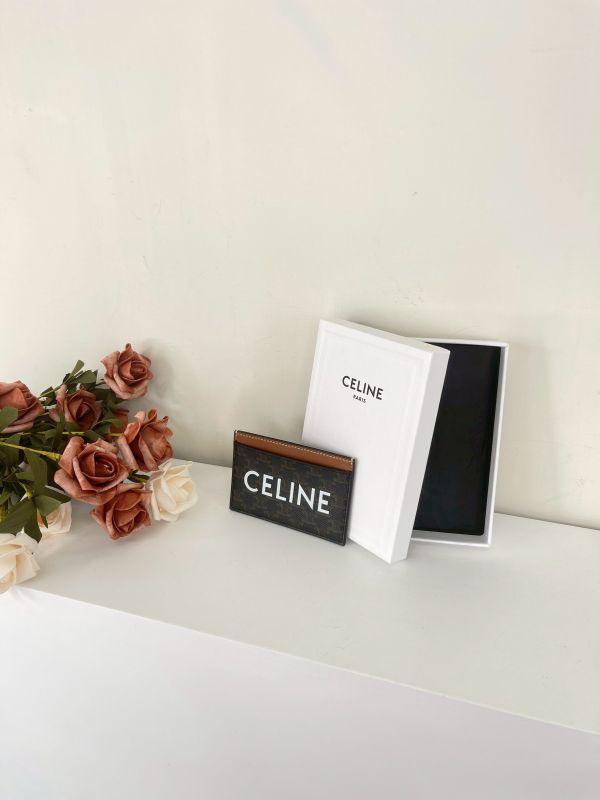 【分期0利率】CELINE 印花標誌印花卡片套【9成新】 