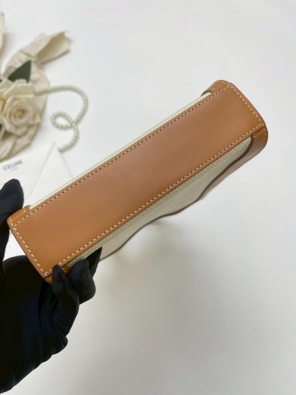 【95成新】CELINE印花LOGO帆布迷你琴譜包 