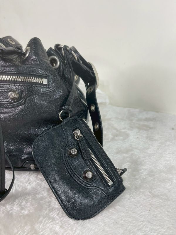 【分期0利率】BALENCIAGA LE CITY 迷你水桶包 【95成新】 