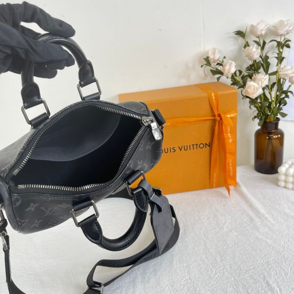 【12期0利率】LV Keepall Bandoulière 25【22年台灣購證】【95成新】 