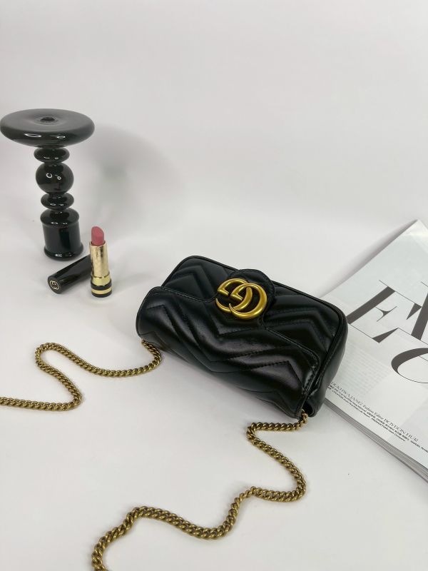 【分期0利率】GUCCI Marmont 迷你肩背包【9成新】 