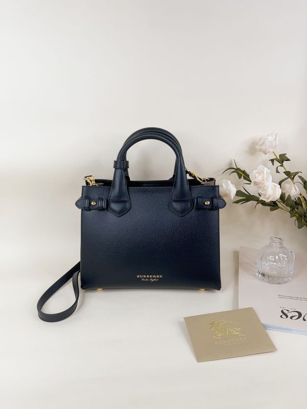 【分期0利率】BURBERRY 棉麻拼接手提兩用包【95成新】 
