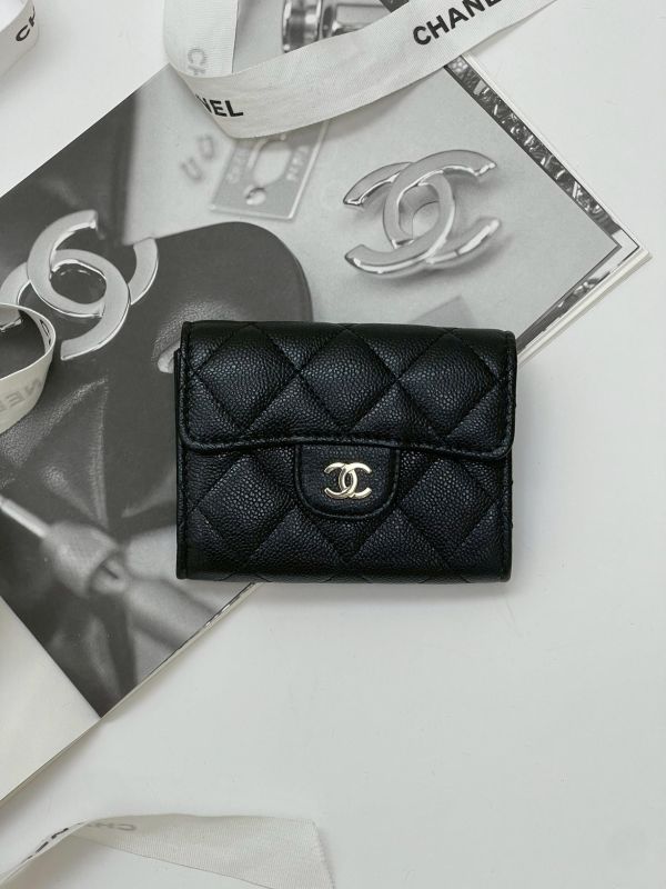 【99成新】CHANEL COCO 雙層翻蓋卡包 