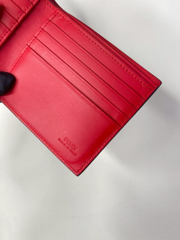 【95成新】FENDI MONSTER 8卡短夾 