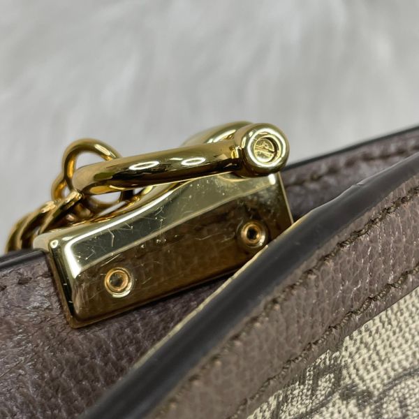 【9成新】【12期0利率】GUCCI OPHIDIA GG磁扣肩背鍊包 26公分 