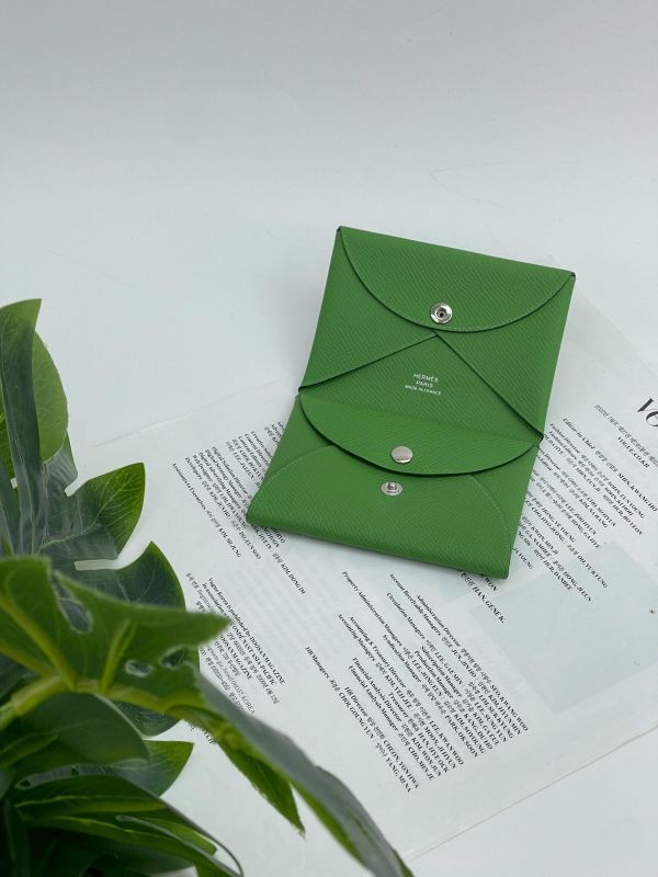 【未使用閒置品】HERMES Calvi Duo雙層卡片套 