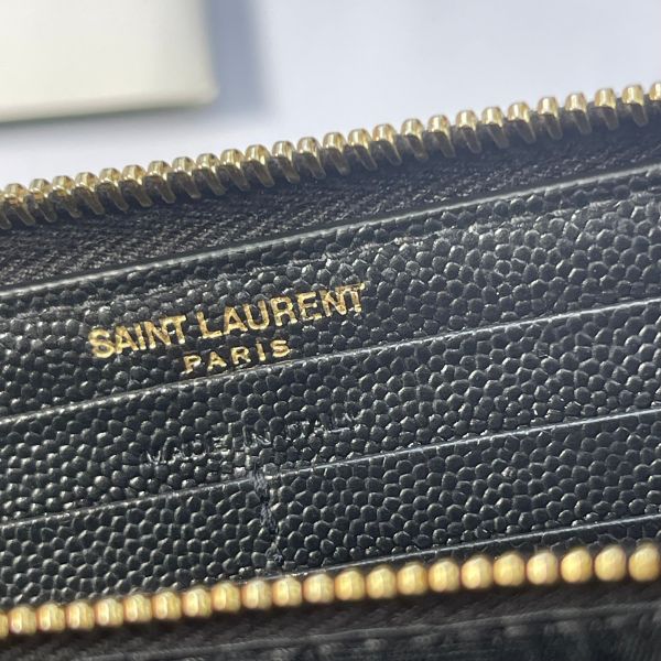 【12期0利率】 YSL魚子醬拉鍊長夾【9成新】 