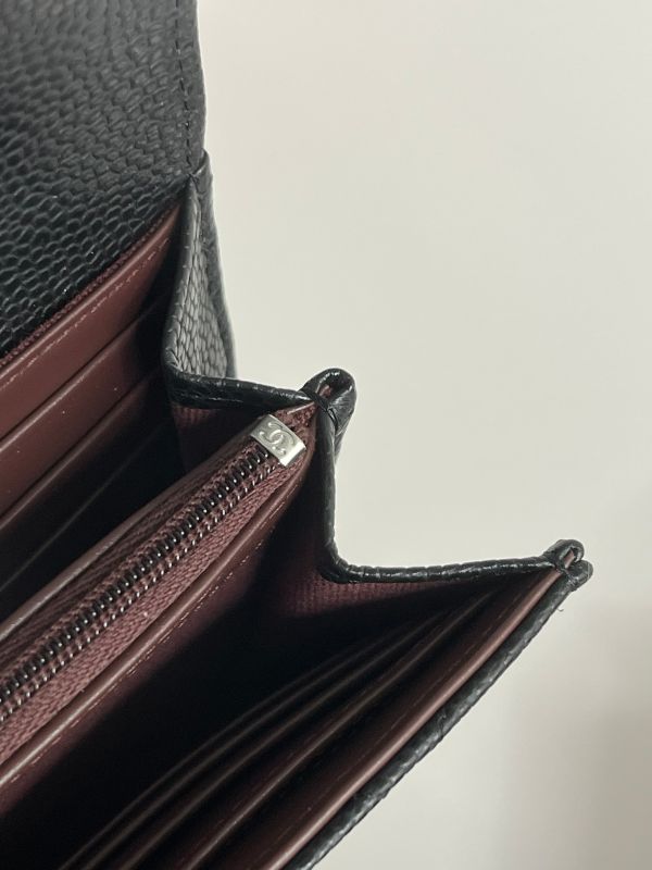 【分期0利率】CHANEL COCO 經典翻蓋長夾 黑銀【全新品】 