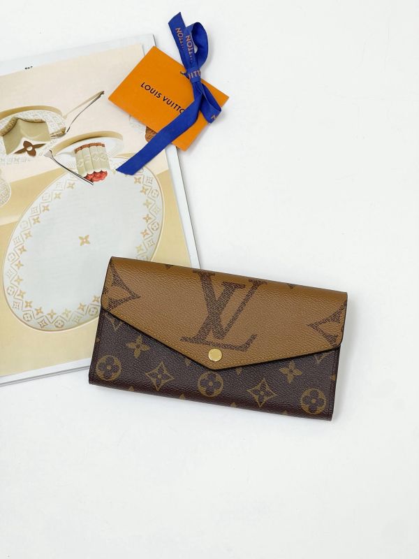 【95成新】LV SARAH 拚色長夾 