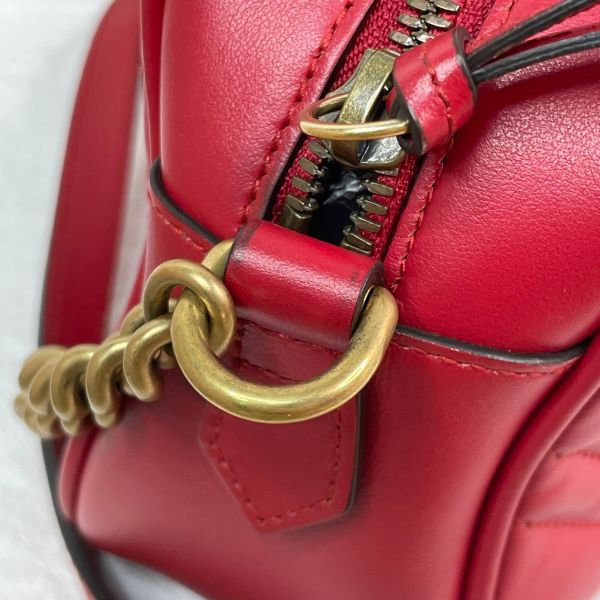 【9成新】【12期0利率】GUCCI GG Marmont 24CM 拉鍊相機包 