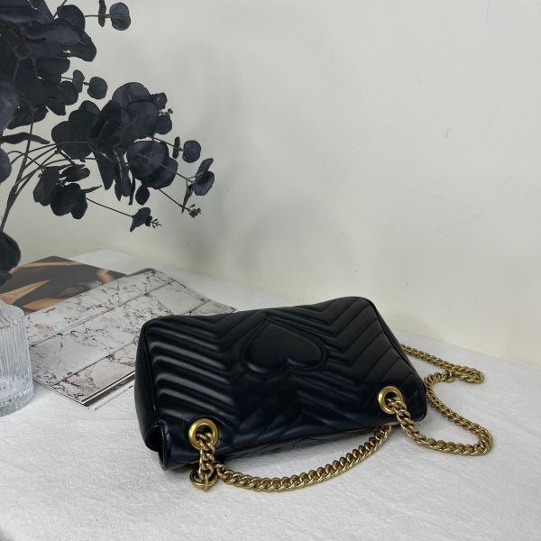 【12期0利率】GUCCI Marmont 小號肩背包【20年3月台灣購證】【95成新】 