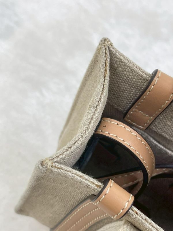 【9成新】CHLOE WOODY TOTE 迷你 米色 