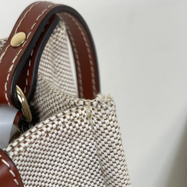 【12期0利率】Chloé 背帶款小號 Woody Tote Bag 經典棕色【95成新】 