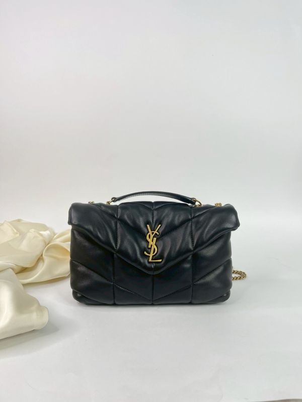 【95成新】YSL PUFFER TOY羊皮革手袋 