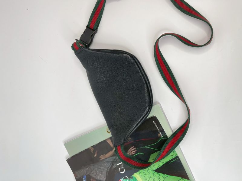 【分期0利率】GUCCI 皮革迷你腰包  95公分【85成新】 