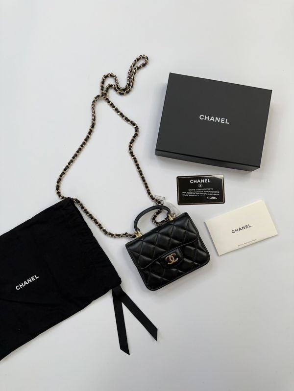 【12期0利率】CHANEL 迷你手提口蓋包【95成新】 