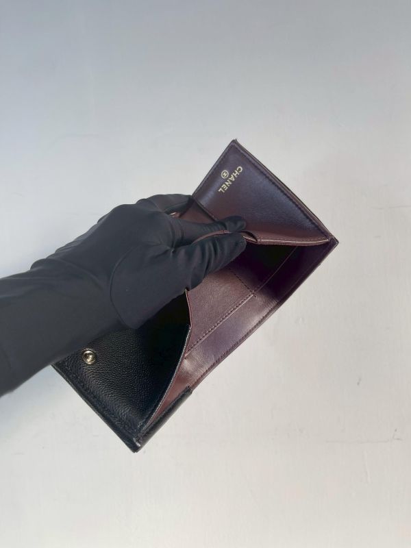 【95成新】CHANEL 26S COCO迷你雙層三折短夾 