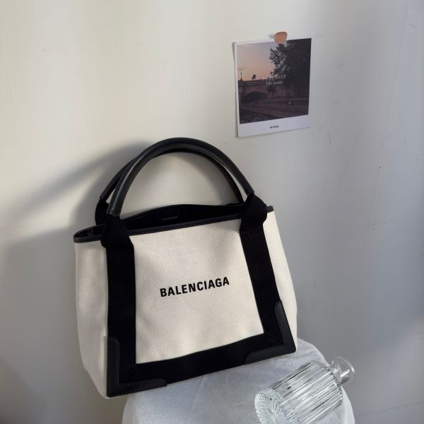 【12期0利率】【二手】Balenciaga Navy Cabas 托特包  S號 