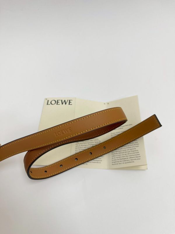 【99成新】LOEWE Anagram 小牛皮皮帶 20MM 