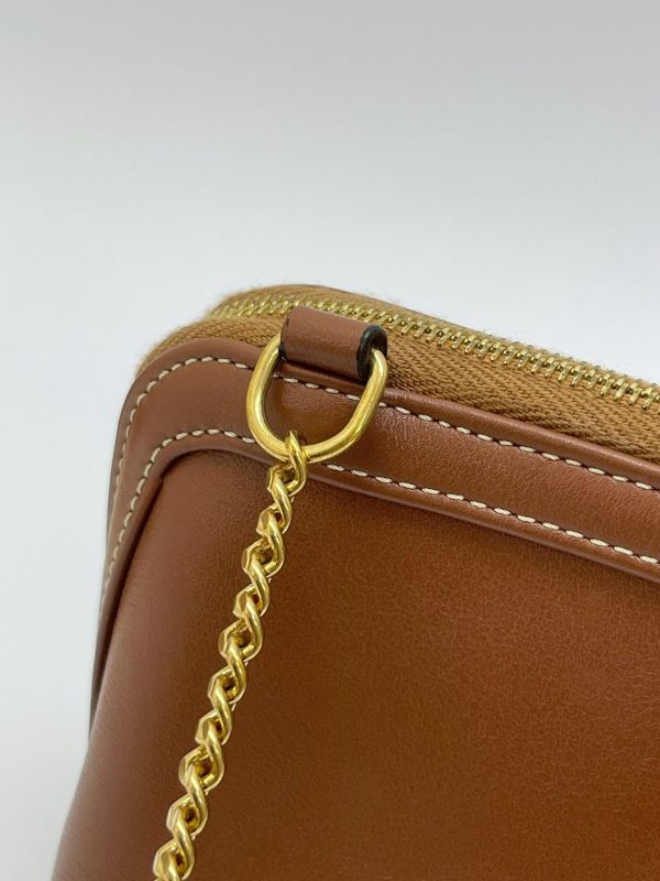 【95成新】CELINE 小牛皮迷你貝殼包 