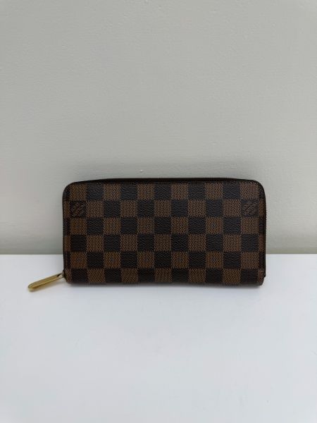 【9成新】LV 棋盤格PVC 塗層帆布拉鍊長夾 