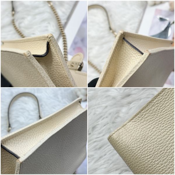 【12期0利率】GUCCI 荔枝皮雙G WOC【9成新】 