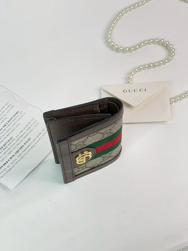 【分期0利率】GUCCI OPHIDIA GG零錢對開短夾【95成新】
