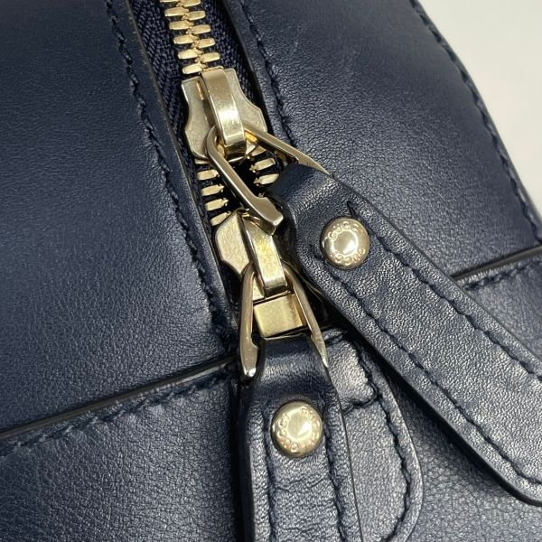 【12期0利率】GUCCI Guccissima小LOGO牛皮兩用保齡球包【九成新】 